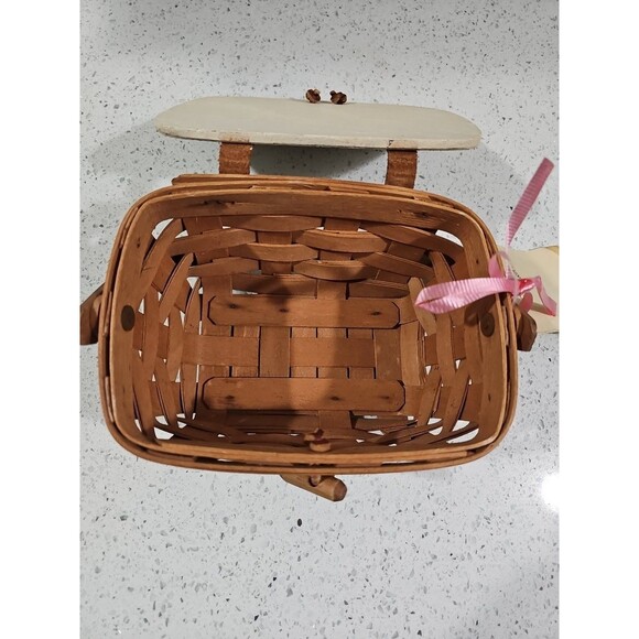 Longaberger 1988 Kiddie Purse 7 x 5 x 3.5 Peter Rabbit Hand Painted - Picture 8 of 8